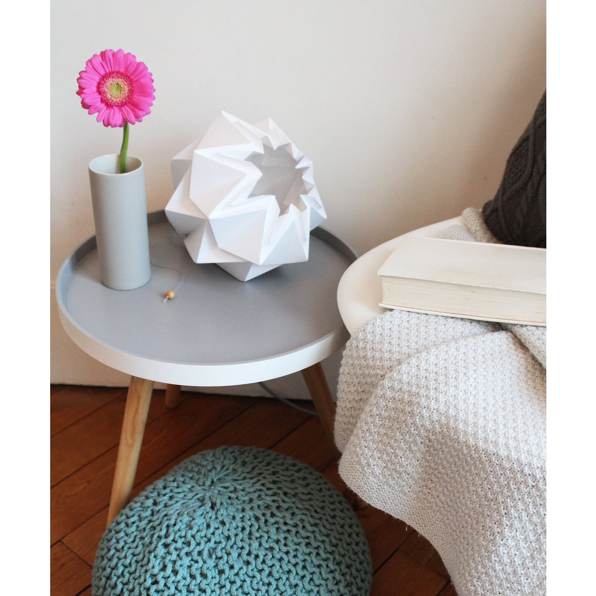 Plain Color Origami Paper Lamp