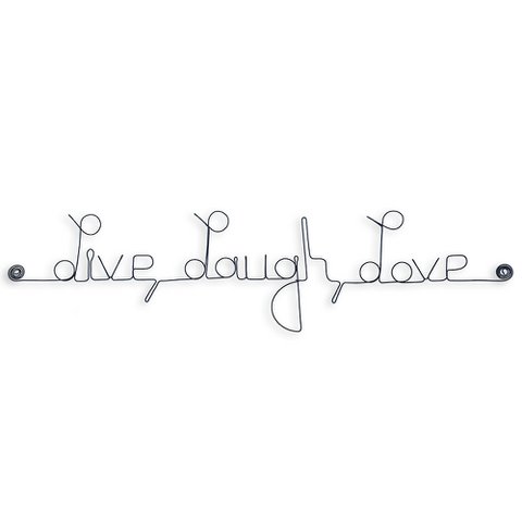 Wireframe phrase “Live, Laugh, Love”