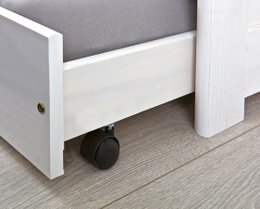 Bed for mattresses 90x200 cm with 1 drawer