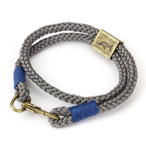 Herren-Seilarmband Grau/Blau