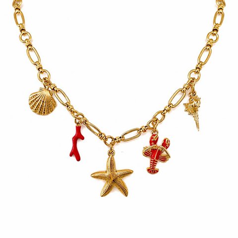 THE CORAL CLUB – Collana con Charms