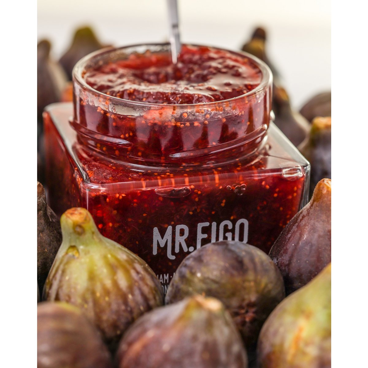 Organic gourmet fig jam with 85% fruit - 305g