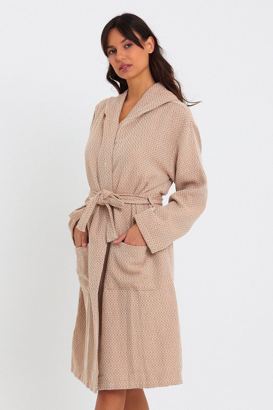 Crystal Bathrobe -Beige