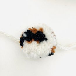 Luna -Leena Garland Pom Pom Leopard - L 2m - 100% weiche Wolle - handgefertigt in Nepal