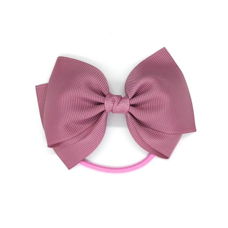 Medium Bow Elastic - Rosy Mauve
