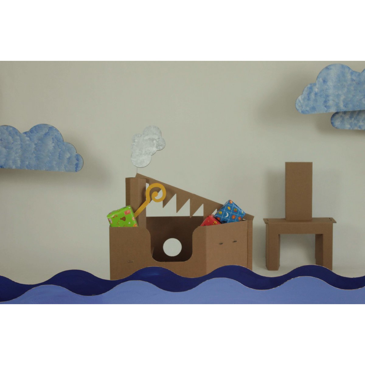 Bateau en carton