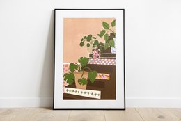Boho Stairs - kunsttryk