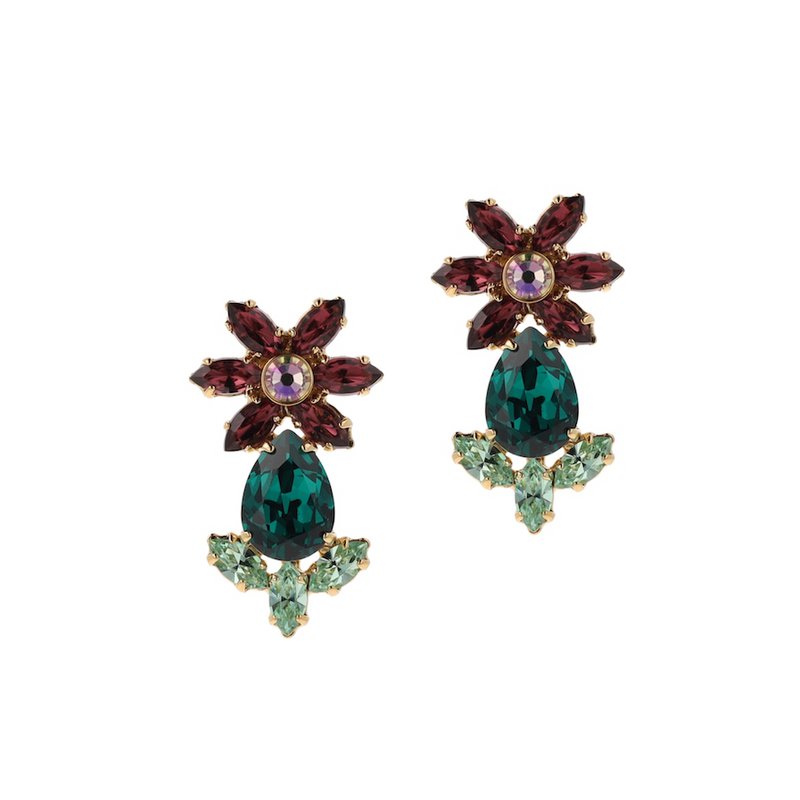 Tropical Flower Earrings Small