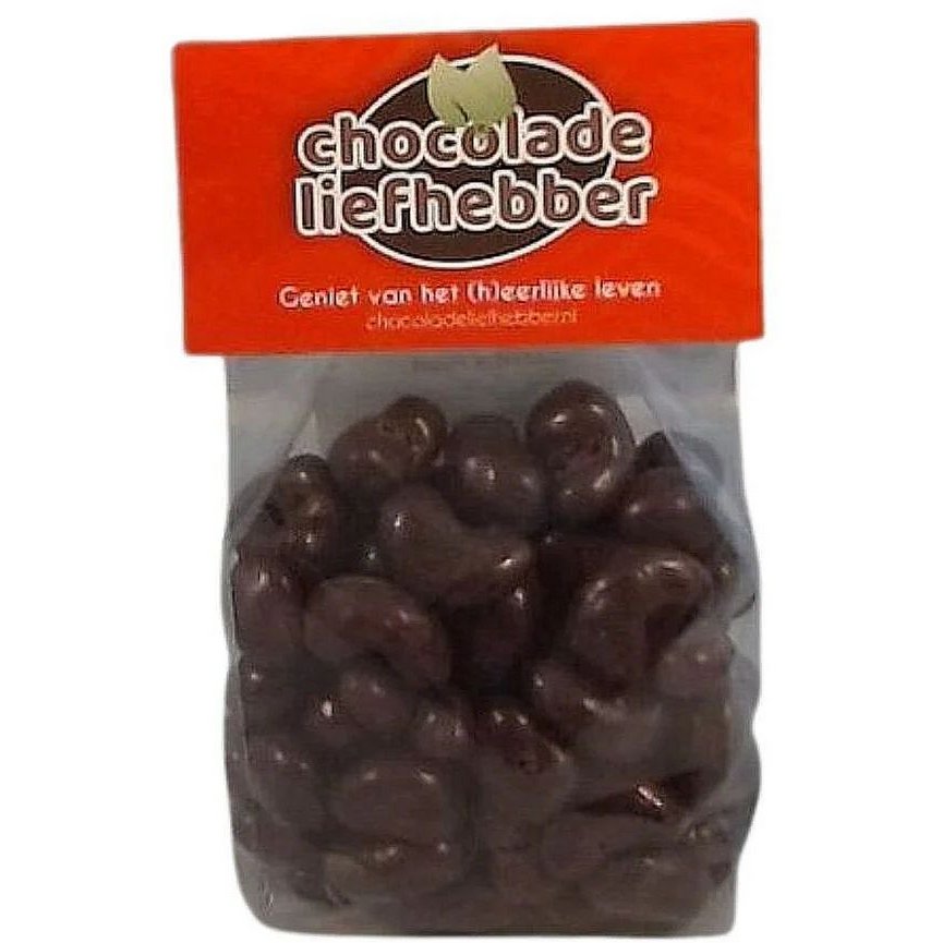 Cashewnoten overgoten met pure chocolade 200 gram
