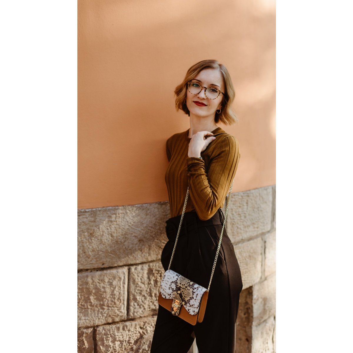 'GRIEND' shoulder bag made of genuine leather