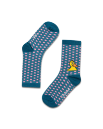 koaa – The Duck “All Over” – Socks turquoise/pink