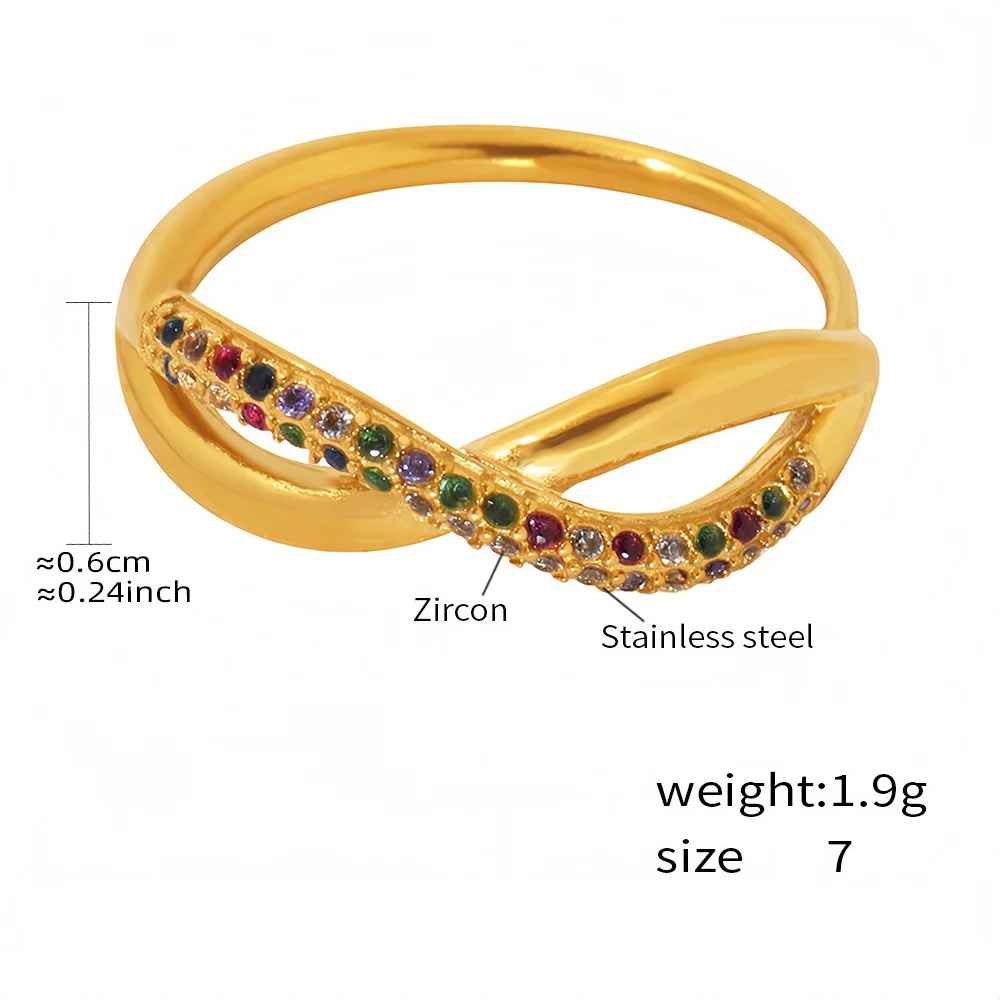 Michelli - Double Layer Cross Gold Ring