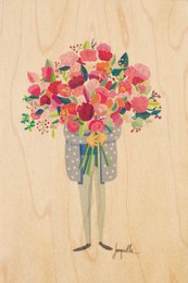 wishes happy you wooden postcard