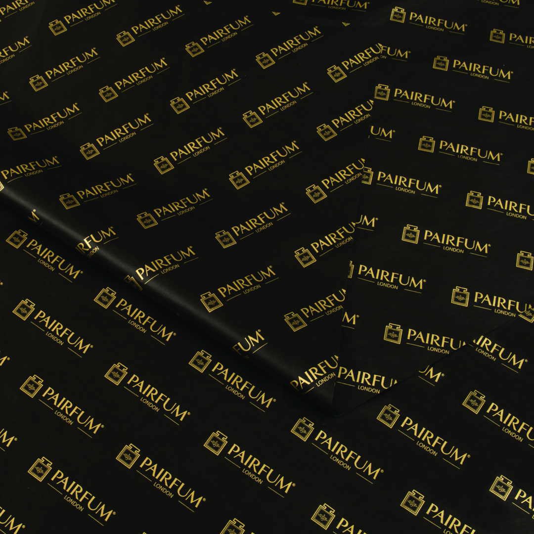 Seidenpapier in Schwarz & Gold