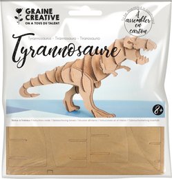 CARDBOARD TYRANNOSAURUS TROPHEE 150x150MM