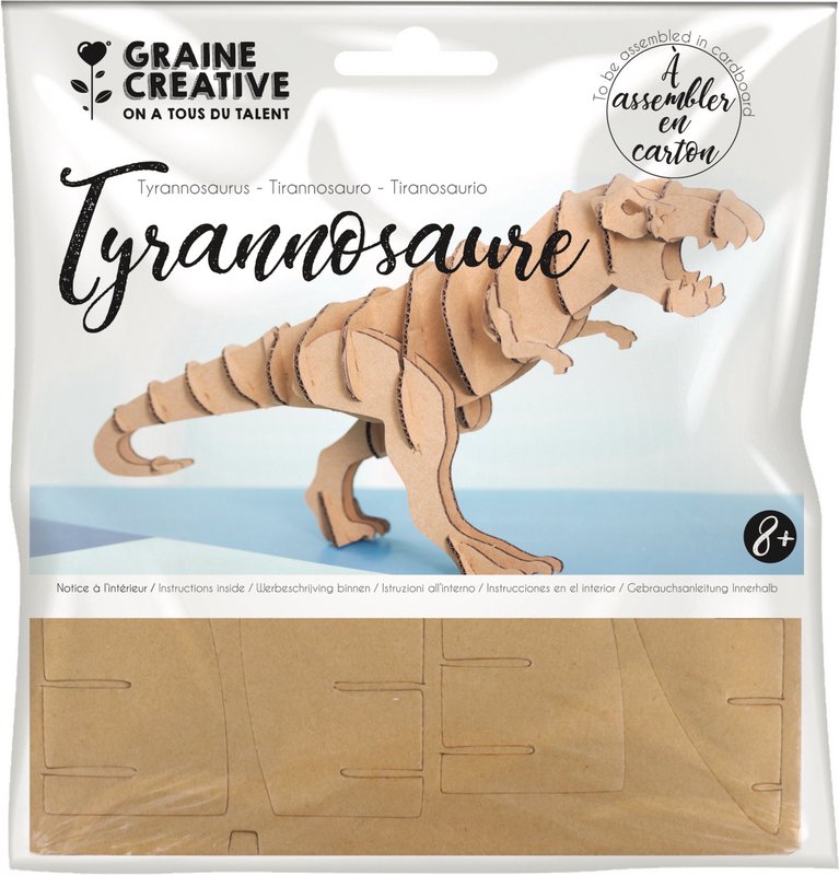 CARDBOARD TYRANNOSAURUS TROPHEE 150x150MM
