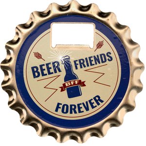 VE Beer opener/coaster with magnet - BFF Beer Friends