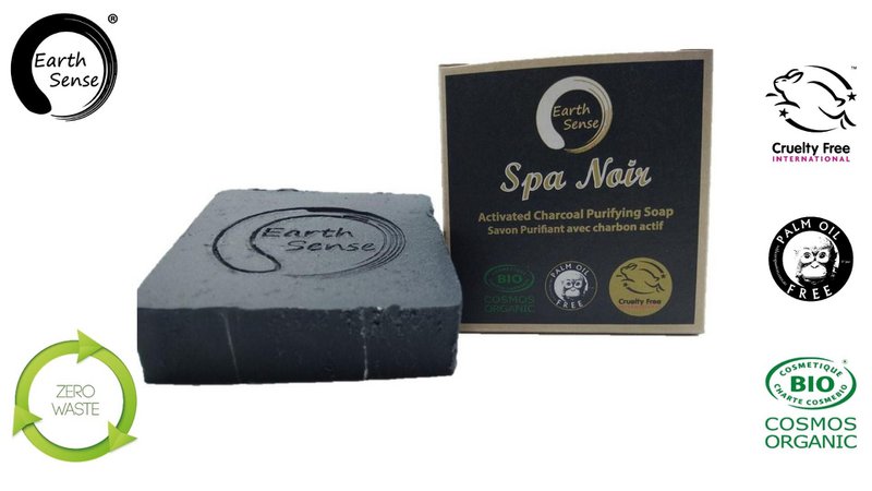 Organic Certified Spa Noir - Solid Soap met geactiveerde houtskool - 90G
