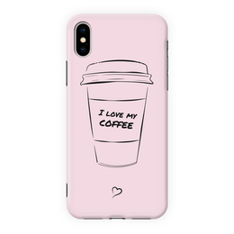 Amo il mio caffè Cover per iPhone ecologica
