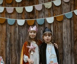 “Black Sequins” Fairy-tale Crown and Wand Magic Set