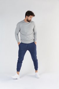 T2800-00 | TENCEL™ Active Herren Sweatshirt - Light Grey-Melange