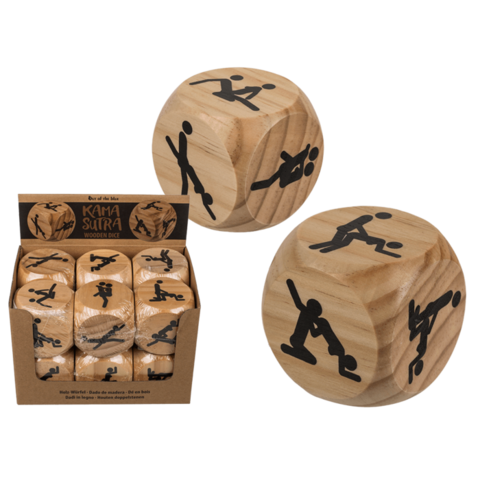 Kinky Pleasure - OB029 - HOUTEN SEX DICE XXL - 6X6CM