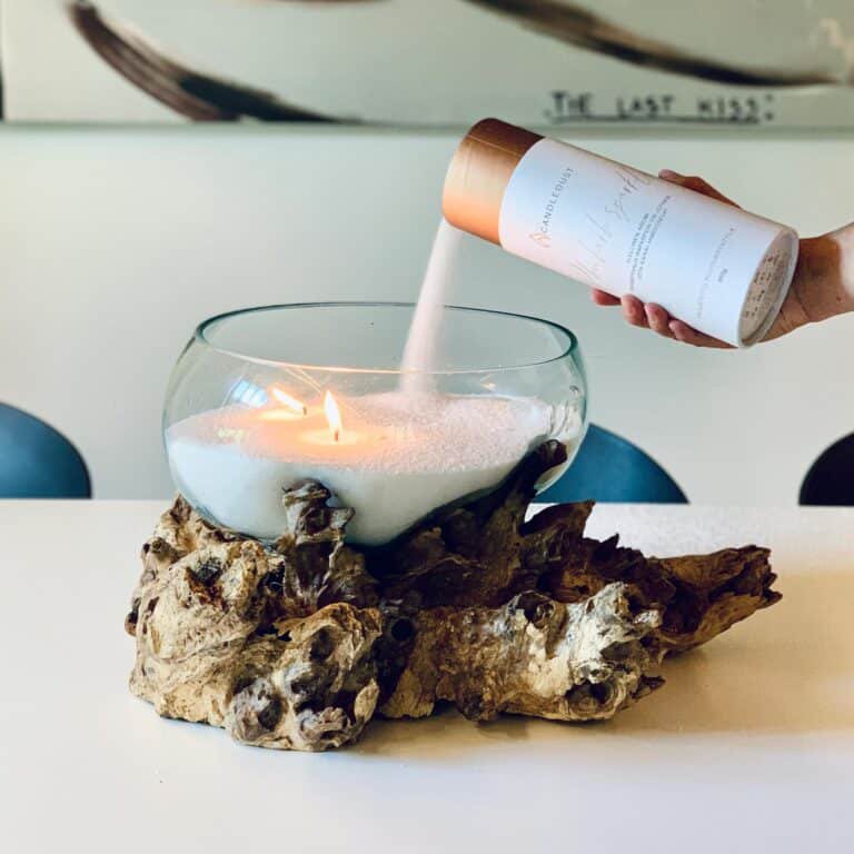 Pulver/ sand/ perle stearinlys gave rør-pulver duftende-650 g-klar til brug boutique premium stearinlys