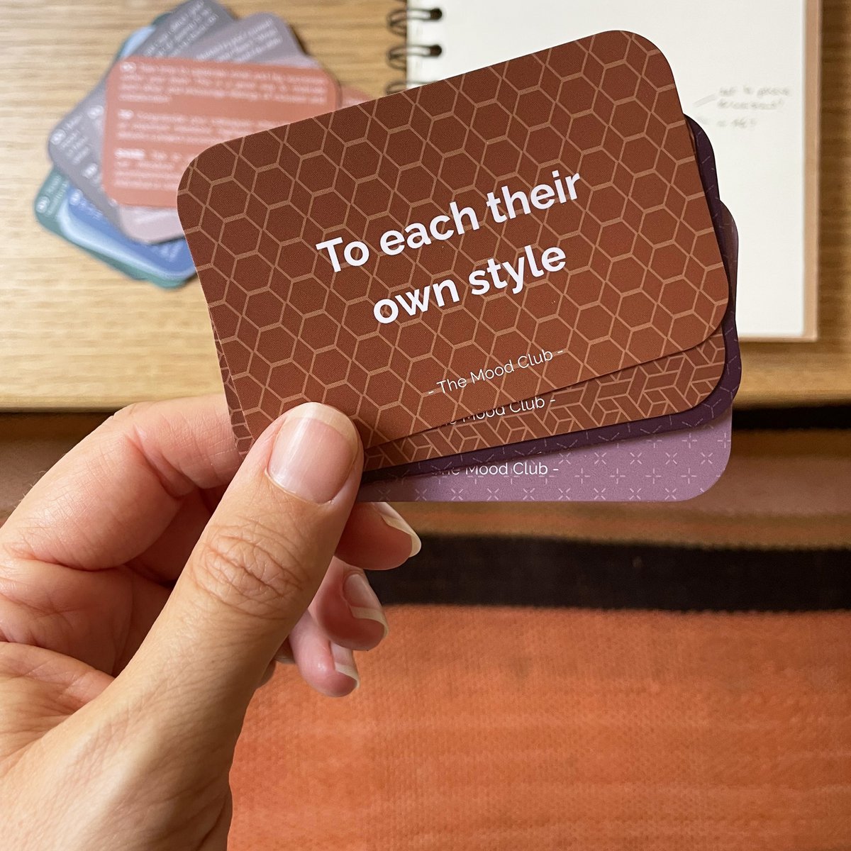 Mood Cards per il lavoro - regalo aziendale / cura di sé, consapevolezza e benessere
