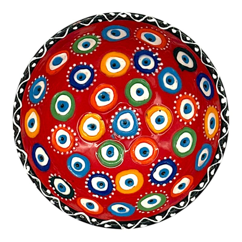 Keramikschale - Evil Eye - Rot - 12 cm