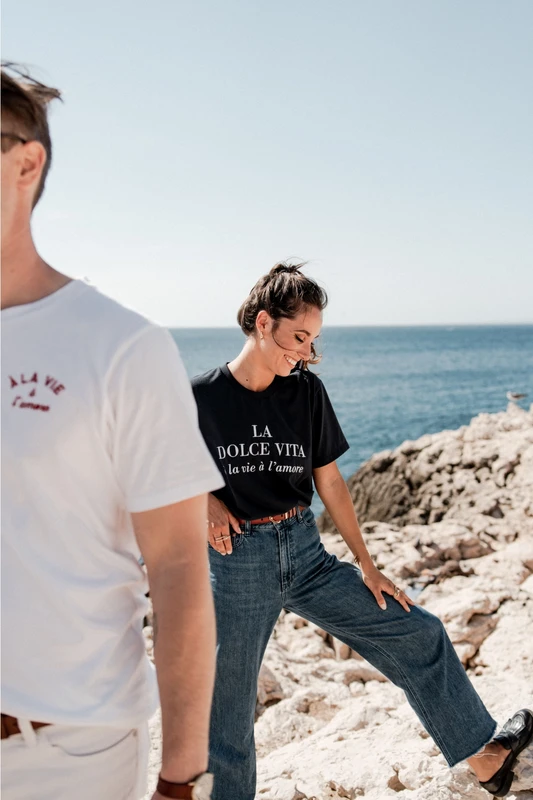 Navy blue dolce vita t-shirt