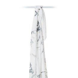 Lulujo svøb bambus 120x120 - Marmor