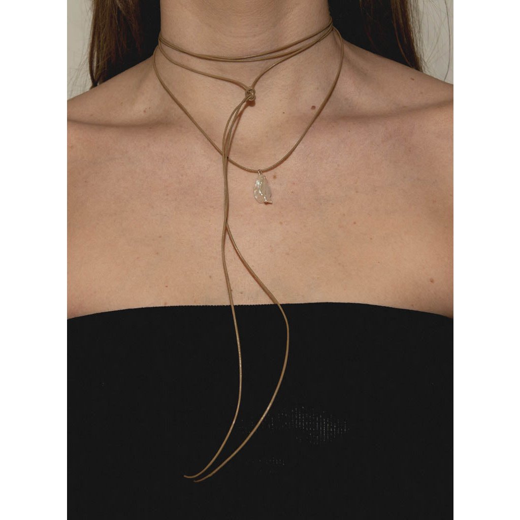 Posie Pearl Necklace 02 | Silver