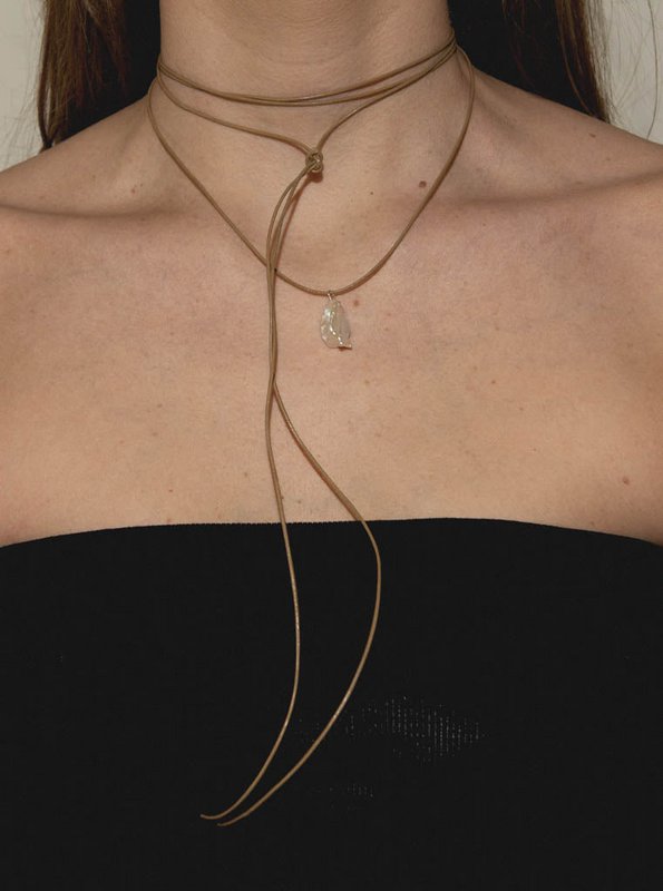 Posie Pearl Necklace 02 | Silver