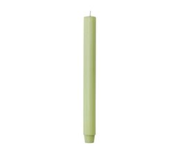 Sage green dinner candles, 2.6 x 30 cm, pack of 20.