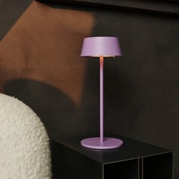 Lámpara de mesa recargable Hugo Violet Lila