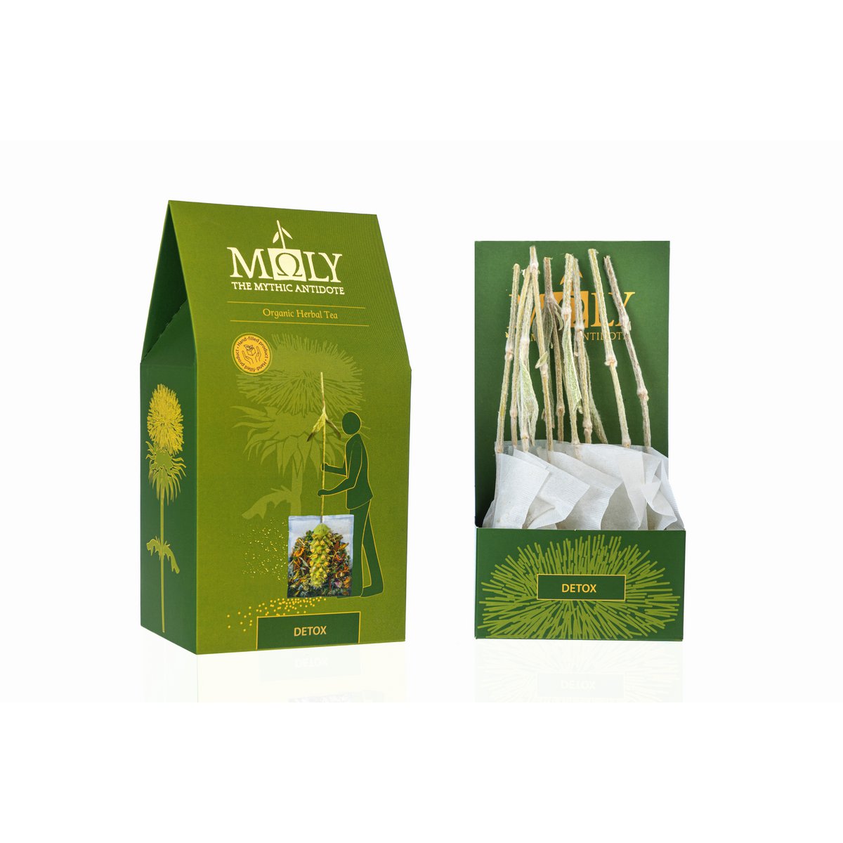 MΩLY "Detox" – Herbal Tea with Natural Herbal Stem