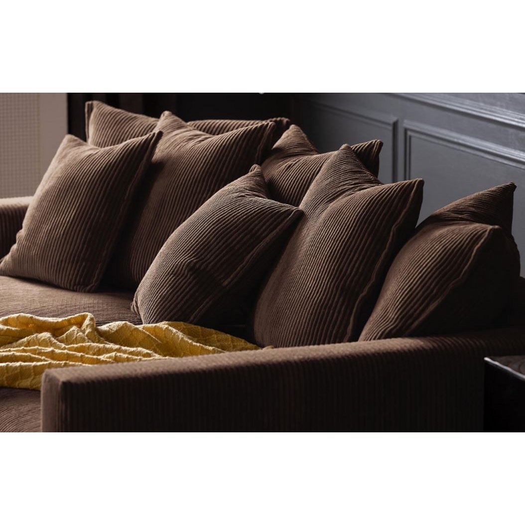 ELSA 3-seater sofa Nougat removable & washable covers