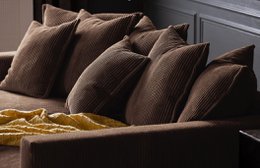 ELSA 3-seater sofa Nougat removable & washable covers