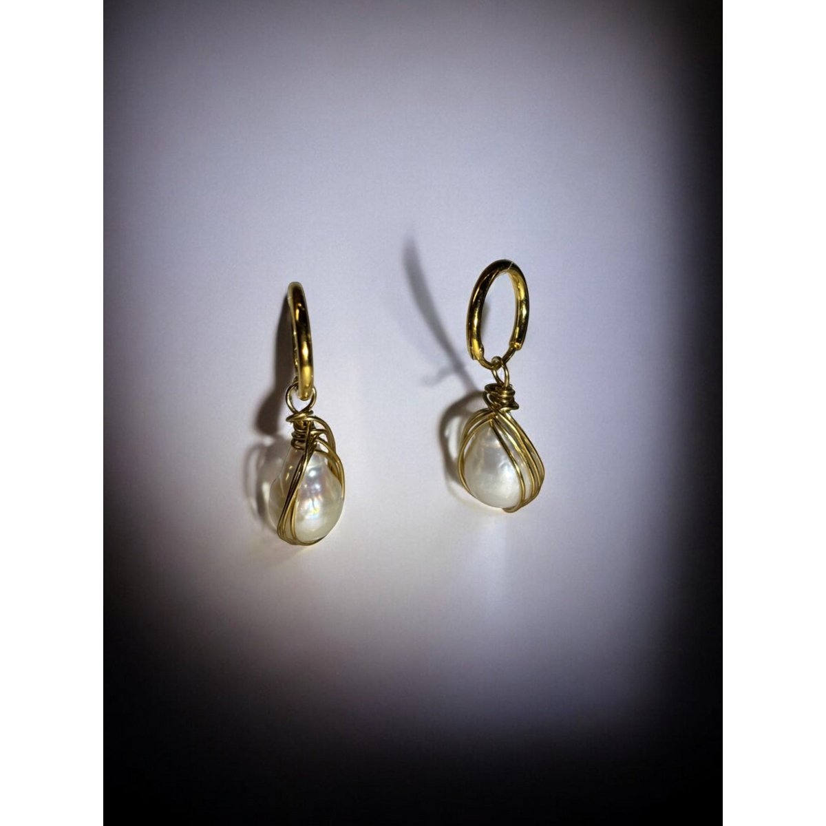 Teardrop Pearl Earrings