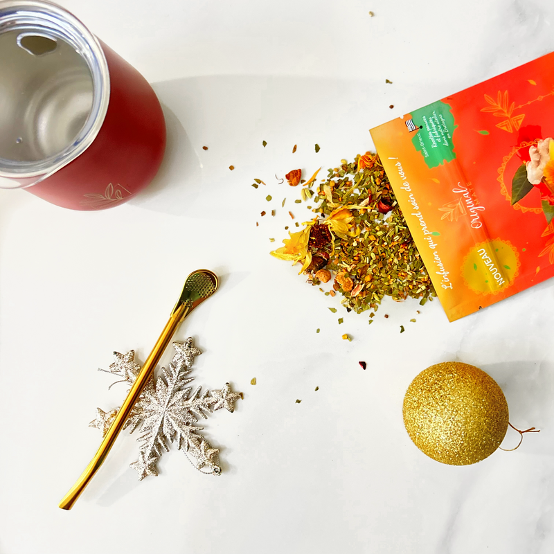 Infusión de Mate Navideño Golden Chai - Lista para vender o A GRANEL