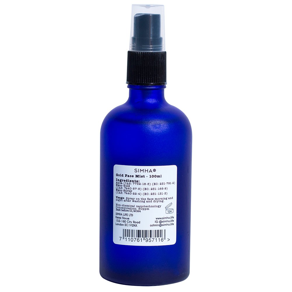 Bruma facial dorada