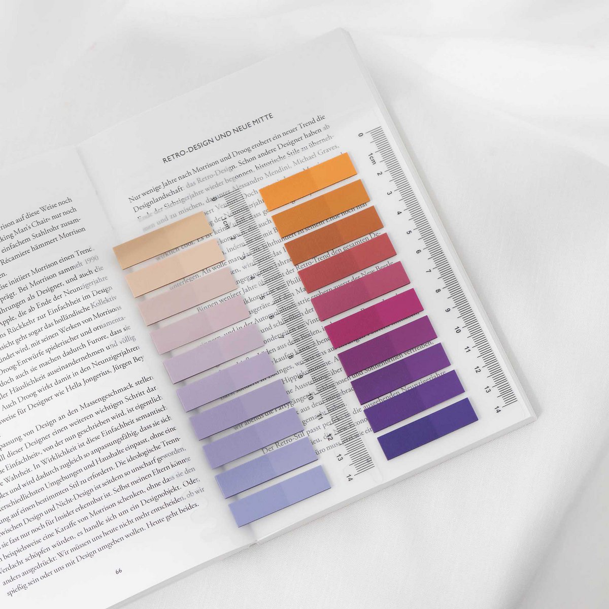 Dreamy Horizon | Ordinate Sticky Notes | Transparent Haftnotizen zum Markieren | Haftstreifen | Seitenmarkieren