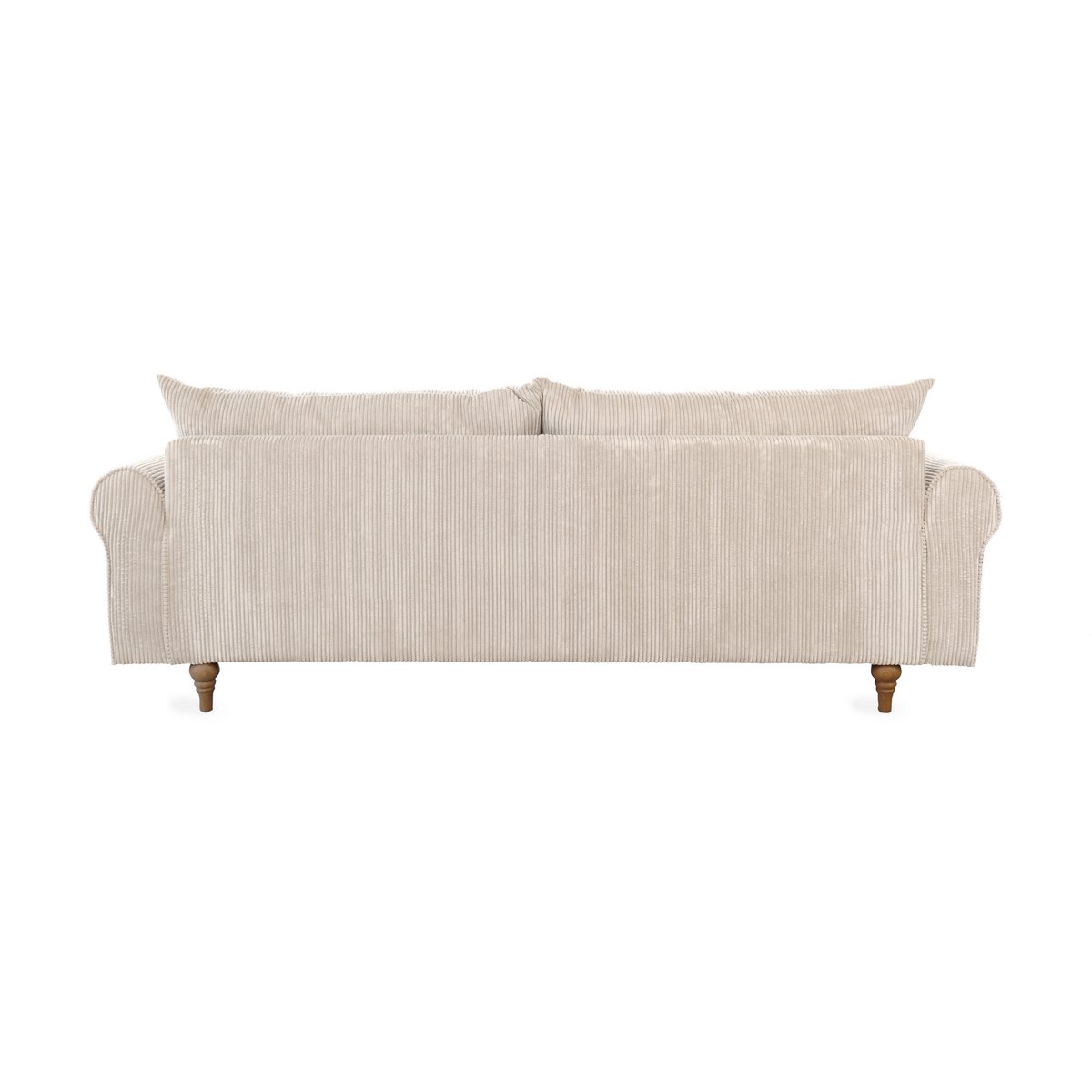 ASTRID 4-seater sofa/sofa bed Corduroy Cream removable & washable covers