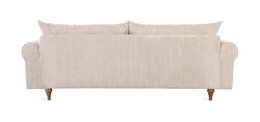 ASTRID 4-seater sofa/sofa bed Corduroy Cream removable & washable covers