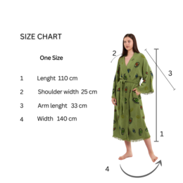 Evil Eye Bathrobe - Shawl Neck