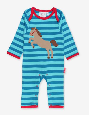 Pajamas made of organic cotton with horse appliqué