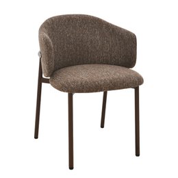 Jenna Dining Chair - Brown - Walnut Legs