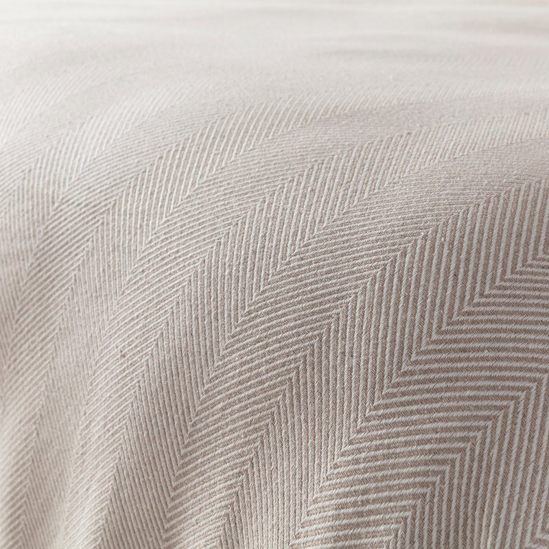 Copriletto a spina di pesce - Cotone turco di lusso (200x240 cm)