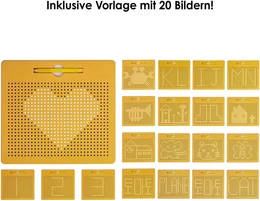 Magnetzeichentafel: Zauberei mit Magnetismus - Feinmotortikübung
