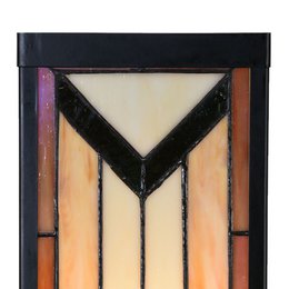 Tiffany væglampe 14x16x40 cm beige glas